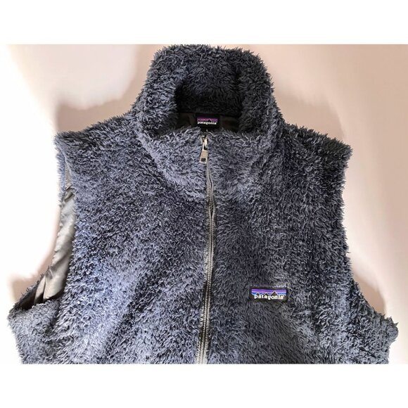 Patagonia Los Gatos Sherpa Fleece Vest Smolder Blue Size Large - Picture 4 of 8